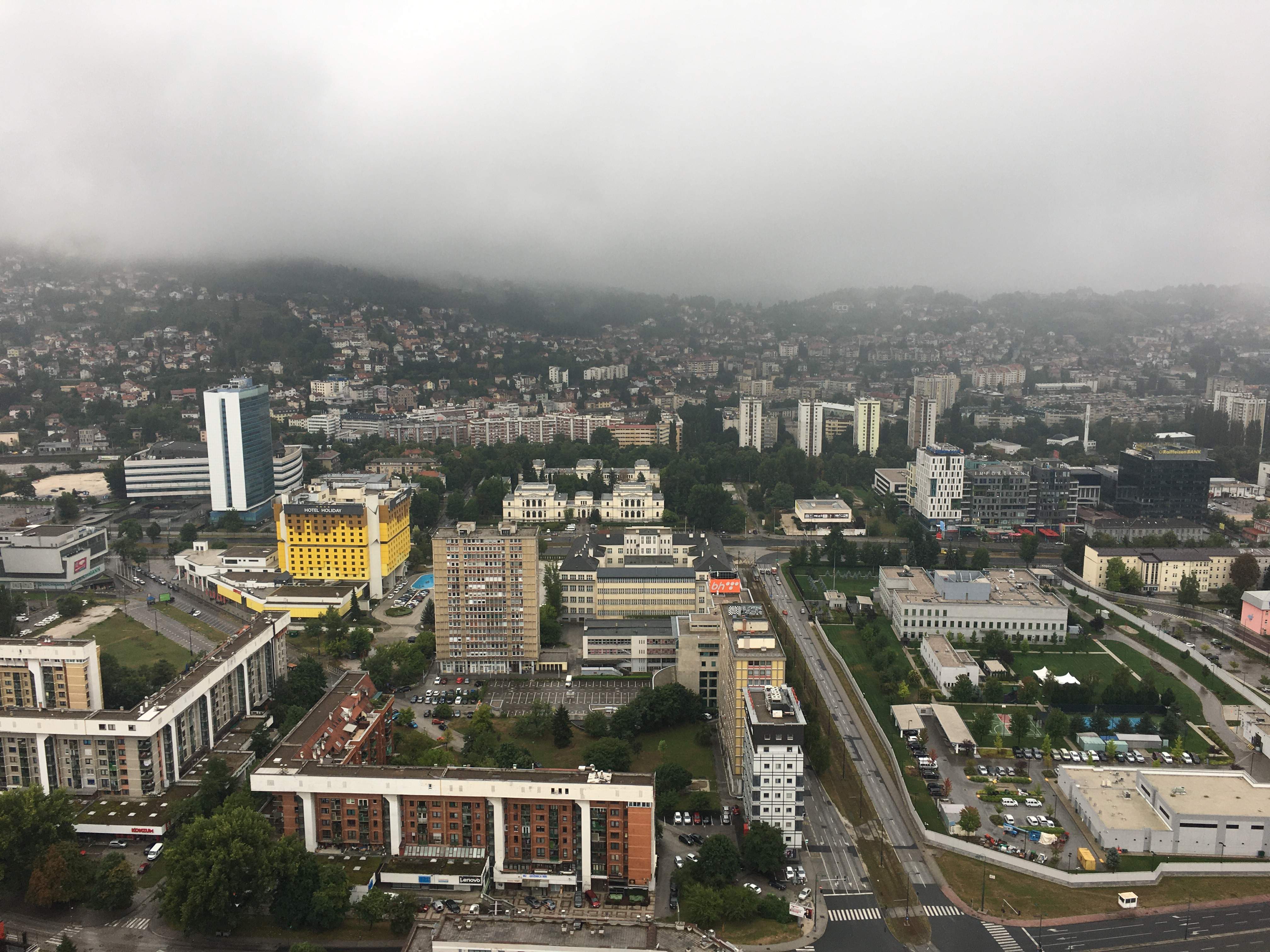 Szarajevó az Avaz-toronyból