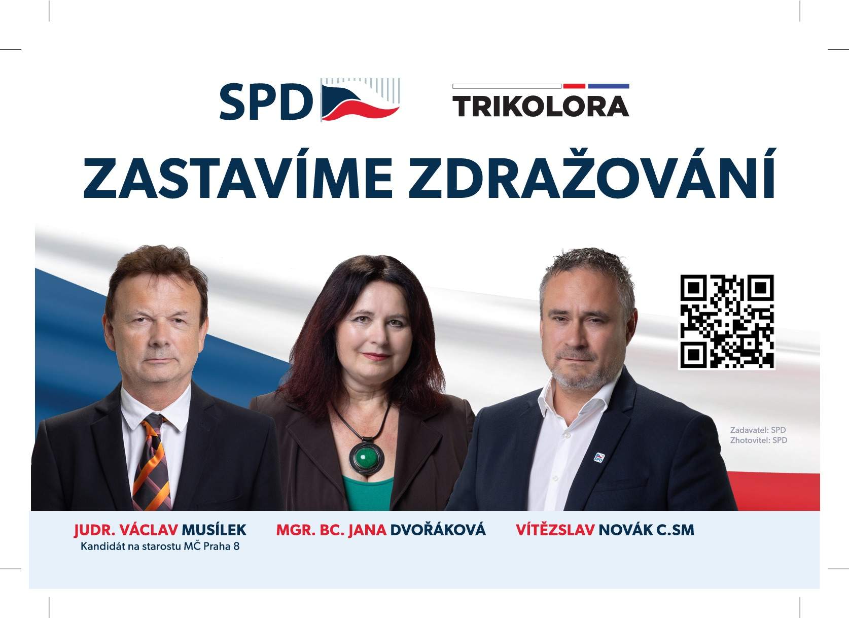 SPD a Trikolora má podporu 15% občanů