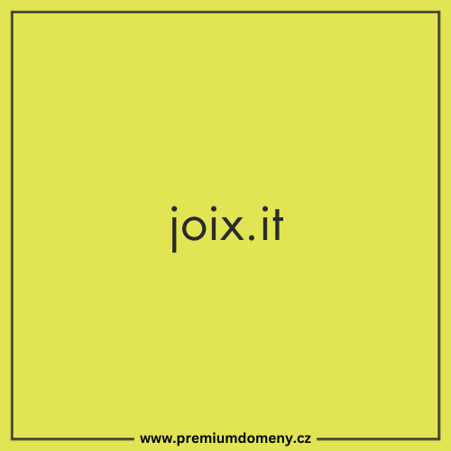 Analýza premium domény joix.it