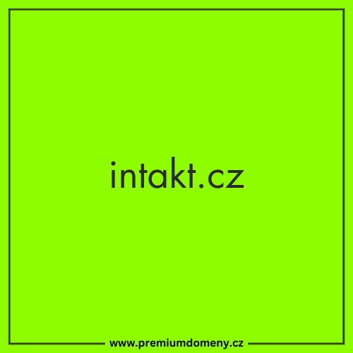 Analýza premium domény intakt.cz