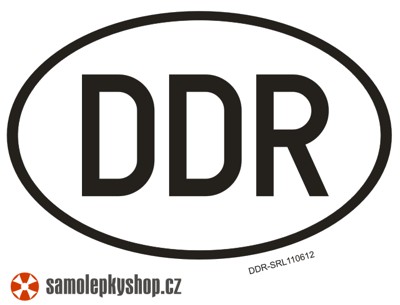 DDR znak - 16 x 10 cm