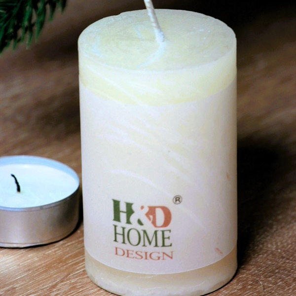 Luxury Candle, White Color, 30 Hours Burning Time
