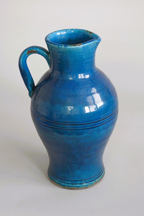 Ceramic Vase - Jug, blue, height 45 cm