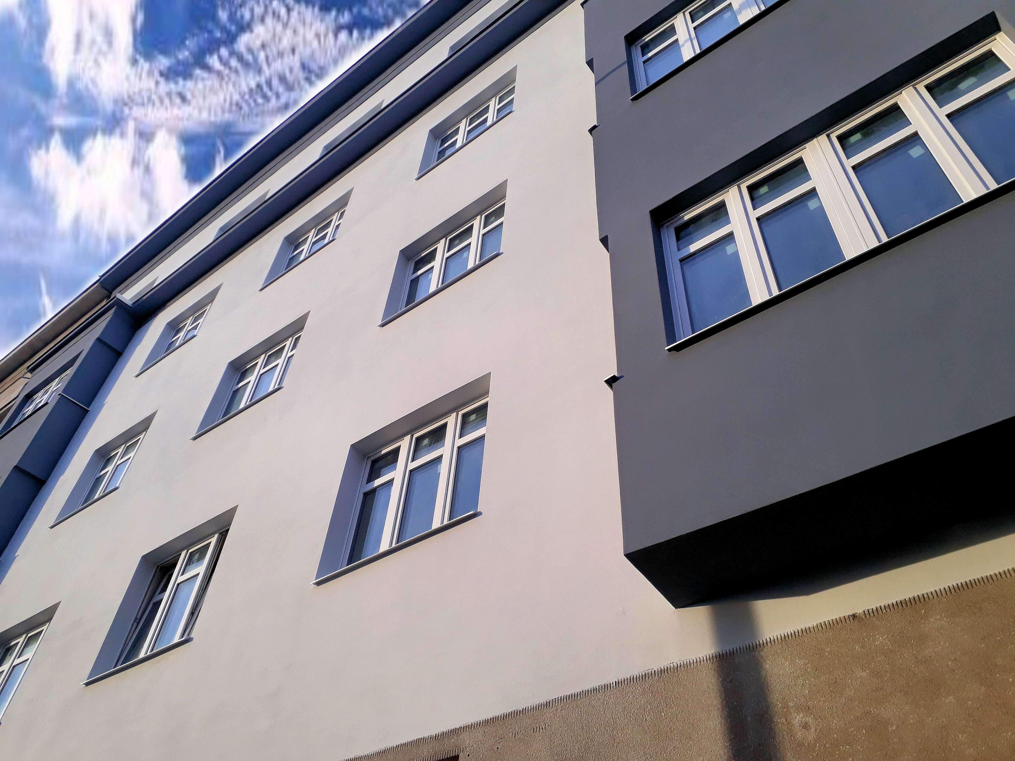 Oprava uliční fasády BD Masná 14, Brno