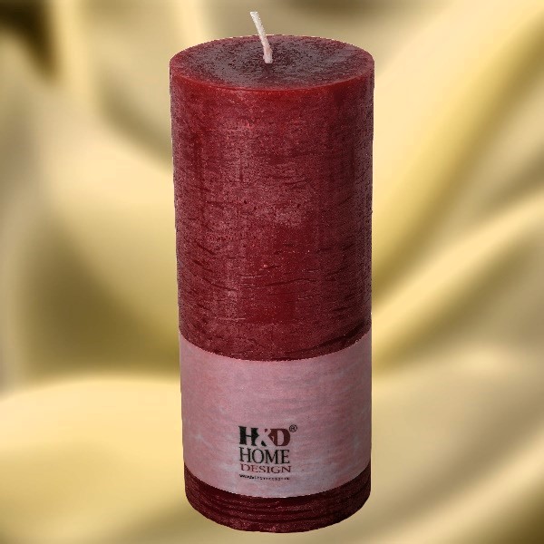 Luxury Candle, Red Color, 70 Hours Burning Time