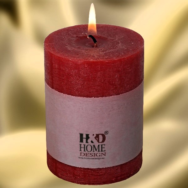 Luxury Candle, Red Color, 40 Hours Burning Time
