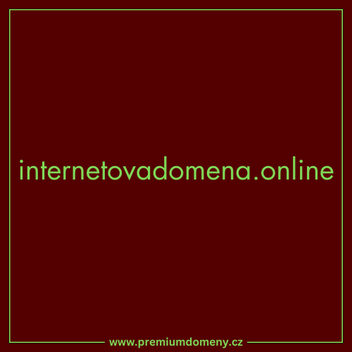 Doména internetovadomena.online