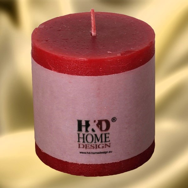 Luxury Candle, Red Color, 30 Hours Burning Time